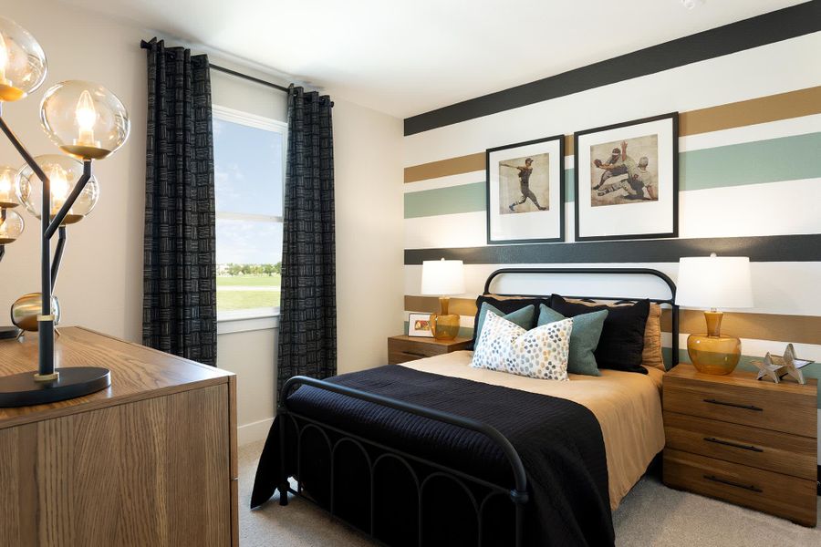 Bedroom 3 | Eli at Village at Manor Commons in Manor, TX by Landsea Homes