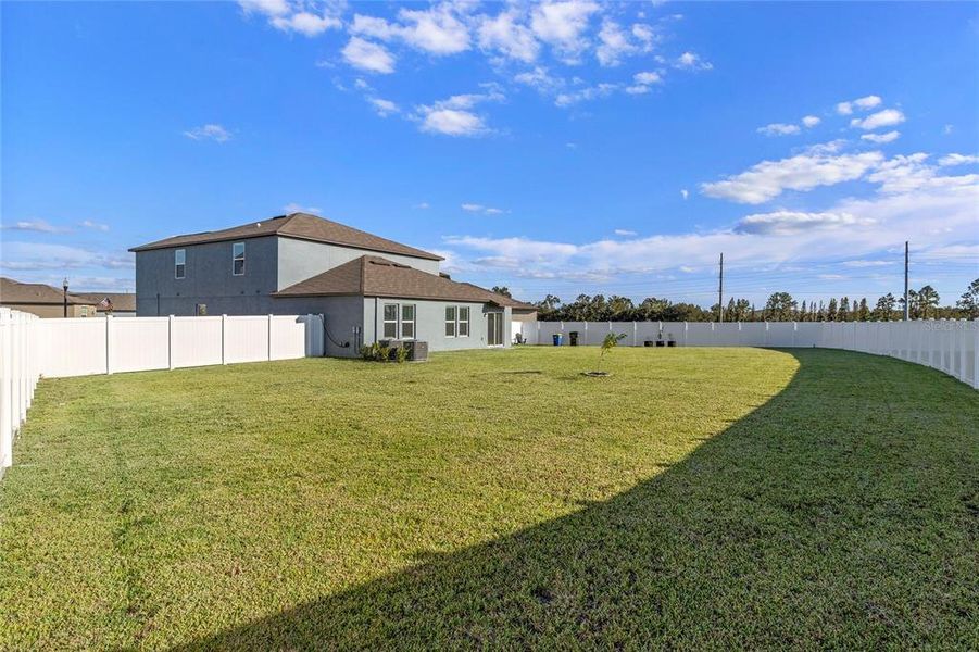 Huge Fenced Backyard