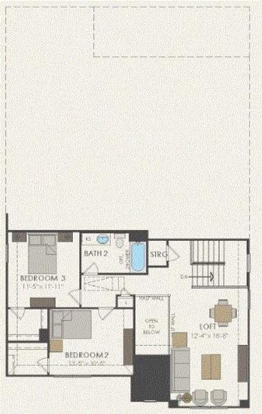 Pulte Homes, Lockhart floor plan