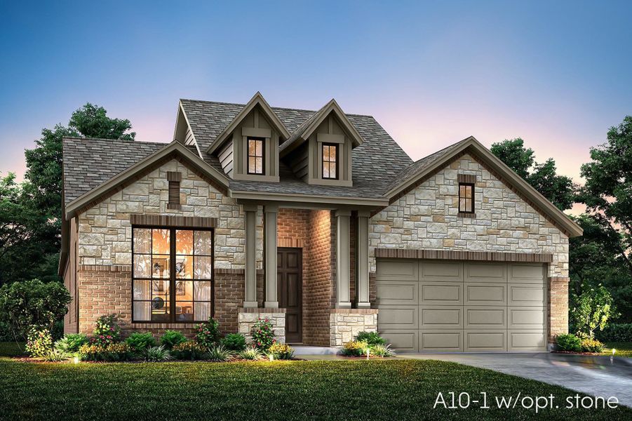 Sedona A10-1 w/opt. stone - Front Entry