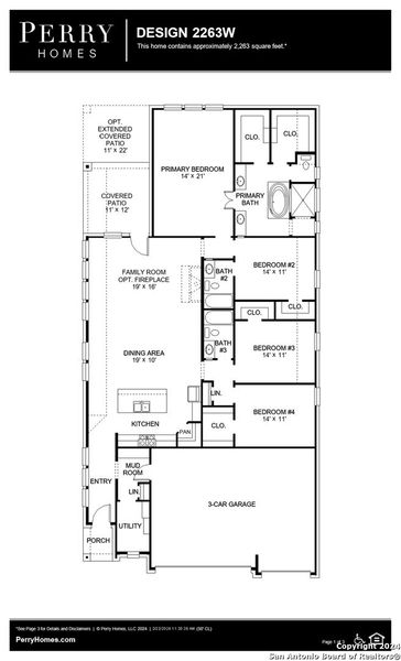 New construction Single-Family house 28452 Cohaset Way, San Antonio, TX 78260 Design 2263W- photo
