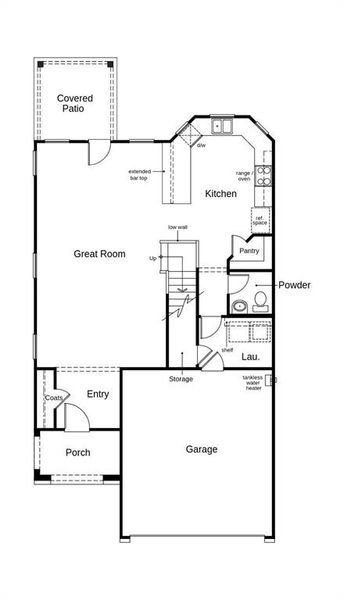 This floor plan features 3 bedrooms, 2 full baths, 1 half bath, and over 2,000 square feet of living space.