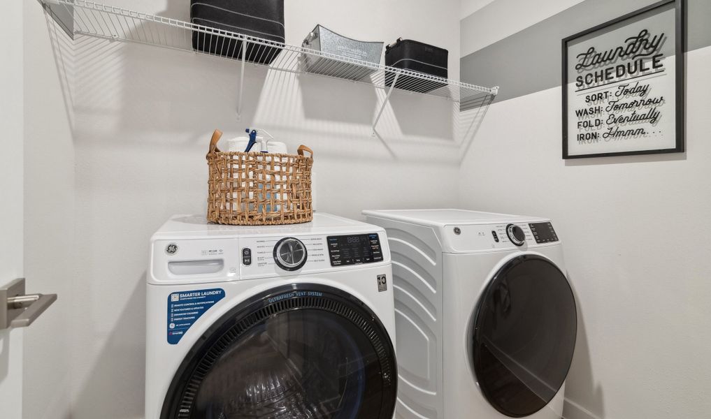 Convenient laundry room