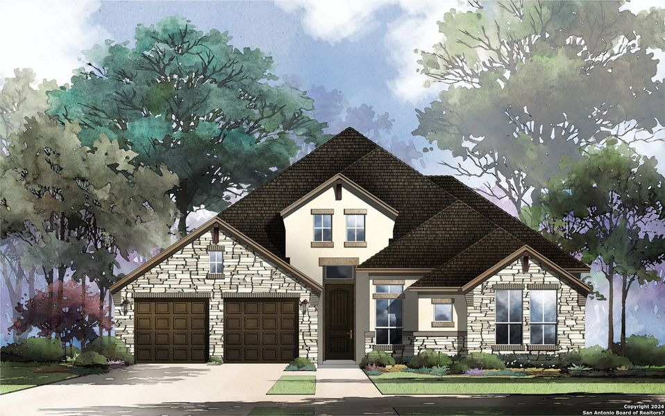 New construction Single-Family house 211 W Corazon, Boerne, TX 78006 Clark : 60-2551F.1- photo