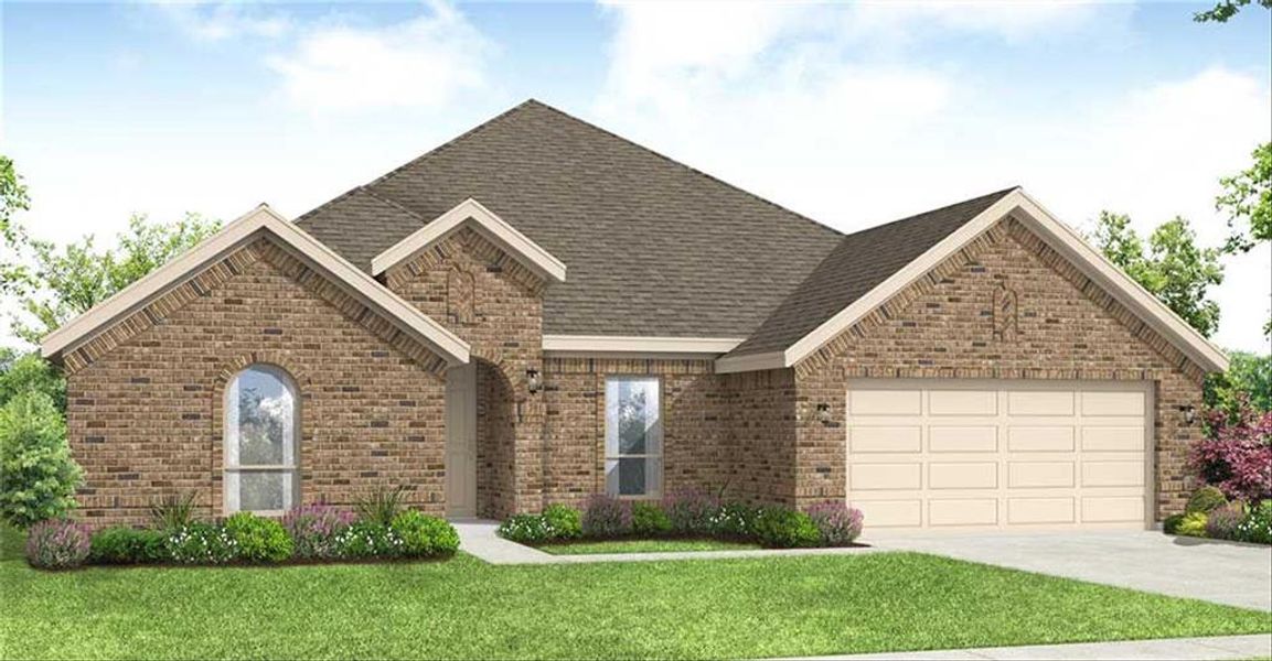New construction Single-Family house 1010 Moss Grove, Justin, TX 76247 Hampton- photo