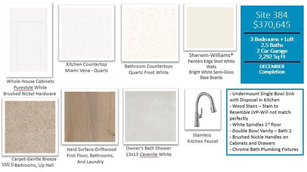 SC 384 INTERIOR FINISHES