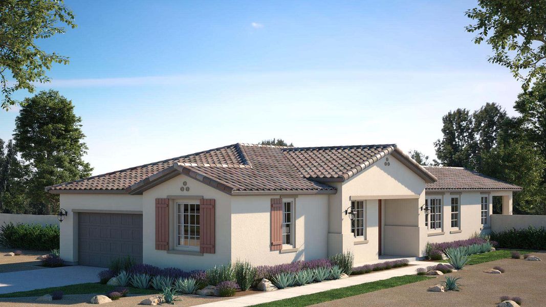 Spanish Elevation | Celadon | Greenpointe at Eastmark | New homes in Mesa, Arizona | Landsea Homes