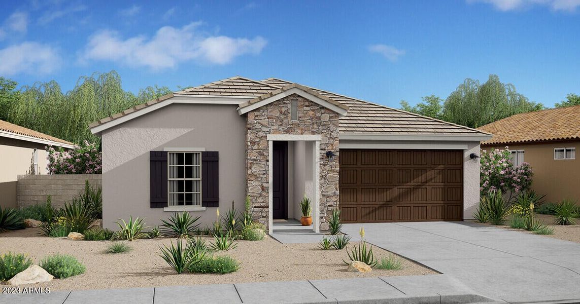 New construction Single-Family house 3033 W Straight Arrow Lane, Phoenix, AZ 85083 Goldenrod II- photo