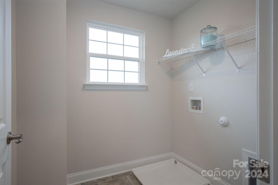 Upstairs Laundry Room. Options and Colors may vary