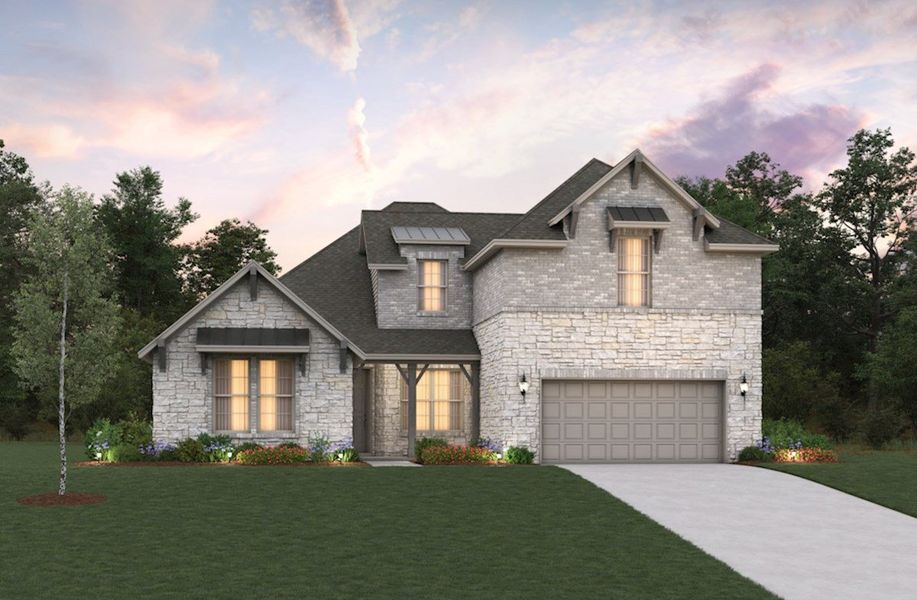 New construction Single-Family house Kerrville, Aria Court, Forney, TX 75126 - photo