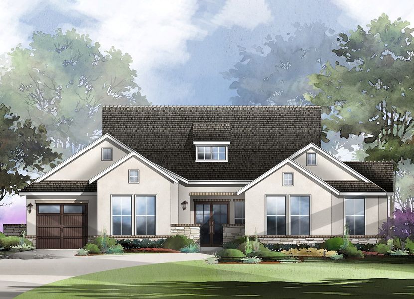 New construction Single-Family house Riviera, 216 Bold Sundown, Liberty Hill, TX 78642 - photo