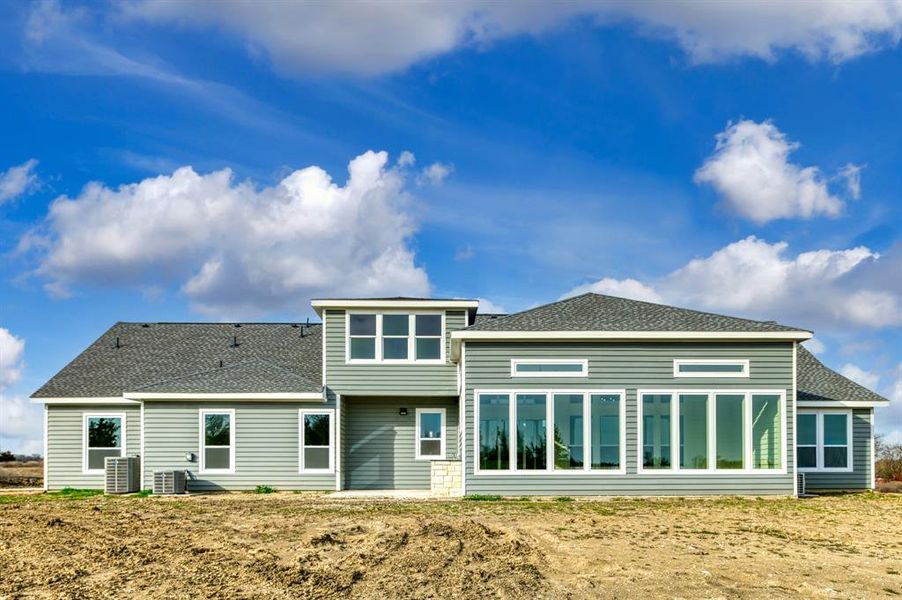 View of rear view of property