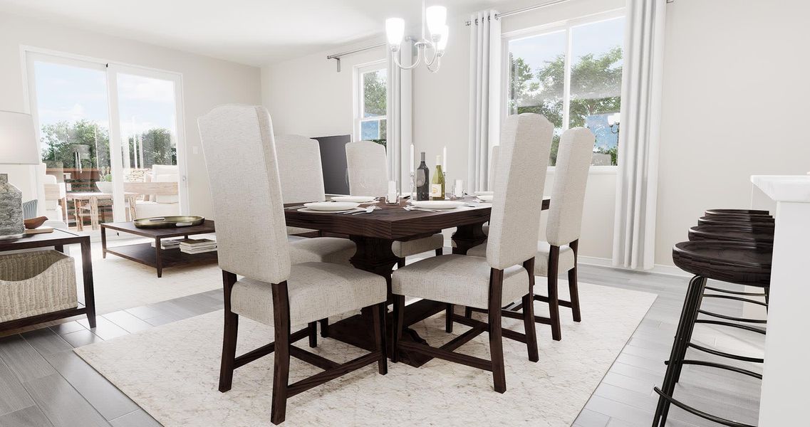 Dining Room - Barcelona - Inspired at Prairie Village in Brighton, Colorado by Landsea Homes