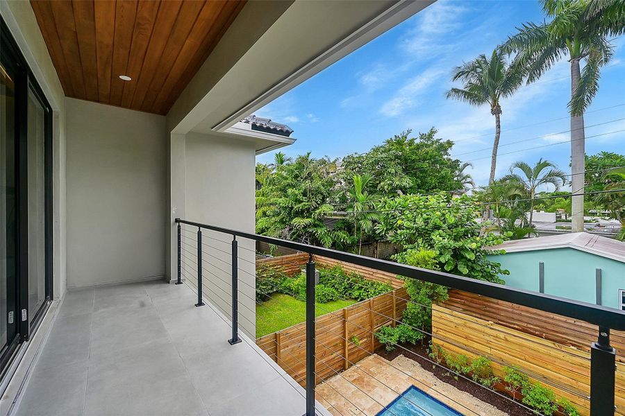 Balcony over looking your back yard. 809-2