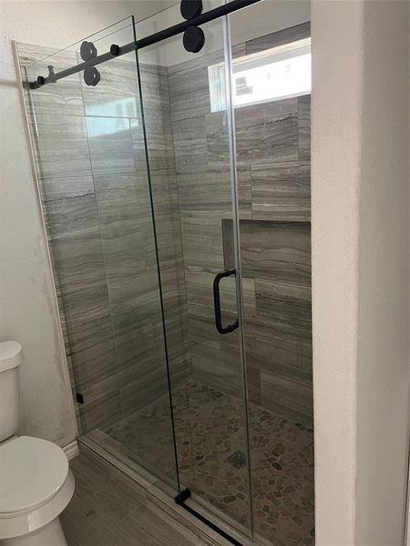 primary bathroom -shower door for reference