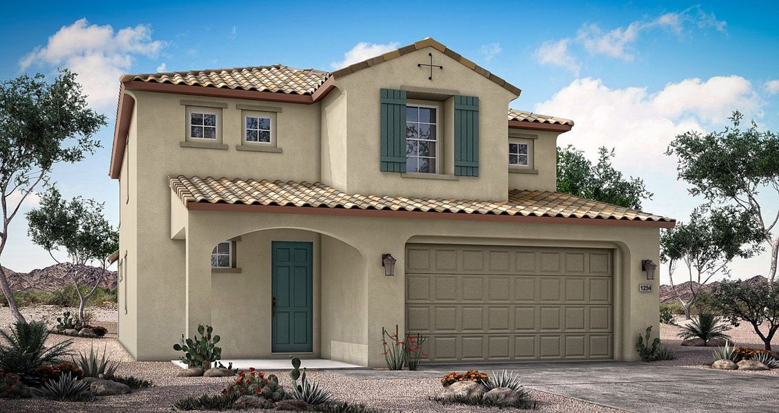 New construction Single-Family house Desert Rose, 5716 W Mauna Loa Lane, Glendale, AZ 85306 - photo