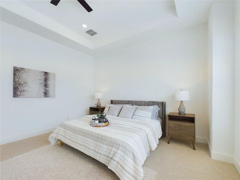 Spacious primary bedroom! CEILING FANS NOT INCLUDED