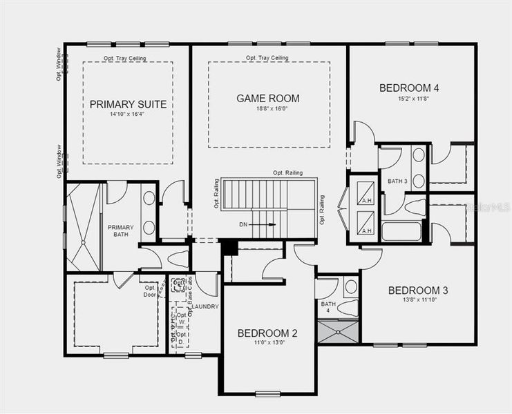 Structural options added include: tray ceilings, pocket sliding glass door to extended covered lanai, study.