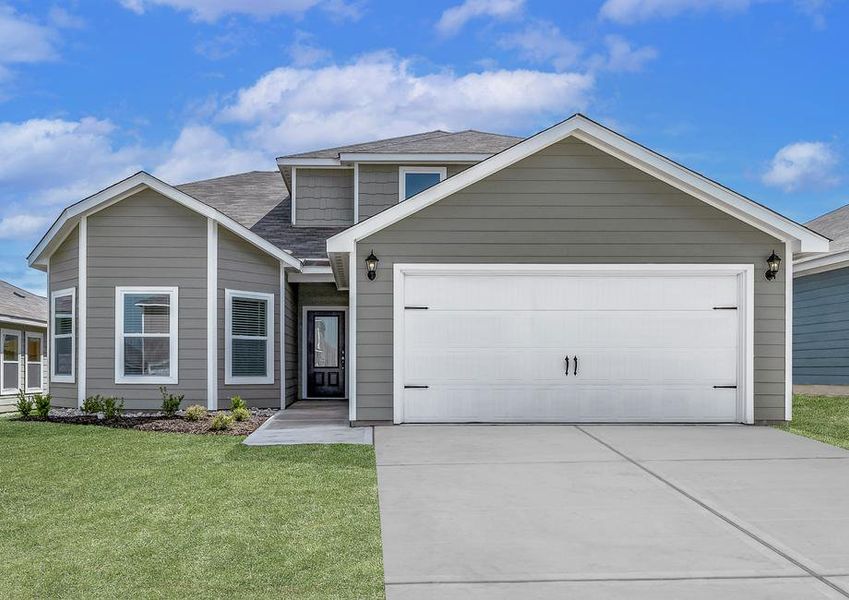 The Cypress floor plan is a beautiful two-story home.