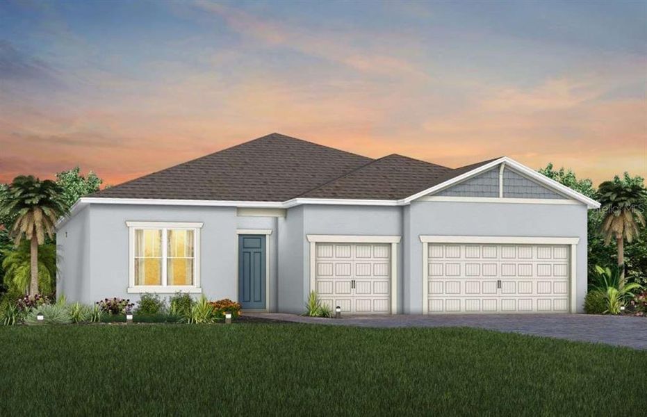New construction Single-Family house 2515 Alligator Flag Court, Clermont, FL 34714 Ashby- photo