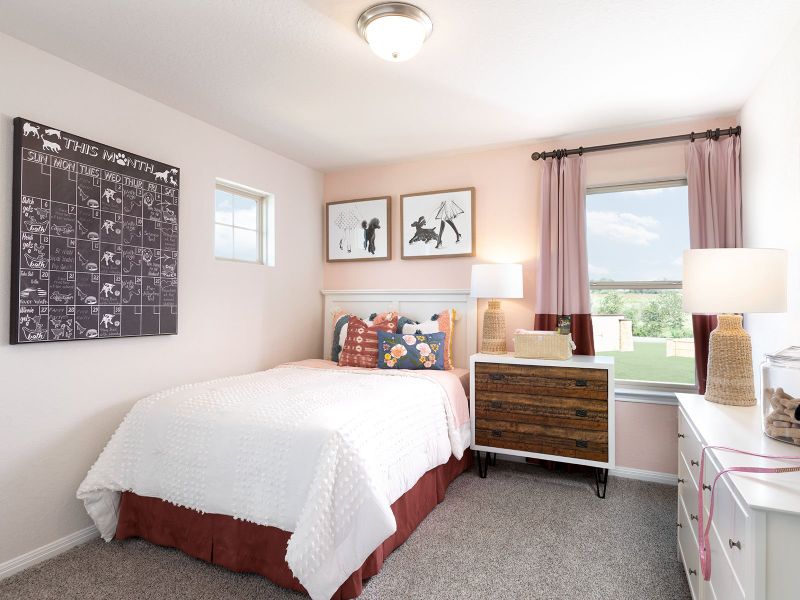 Spacious secondary bedrooms provide room for everyone.
