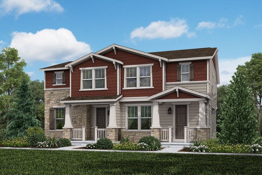 New construction Duplex house Plan 1755, 6143 N. Orleans Street, Aurora, CO 80019 - photo