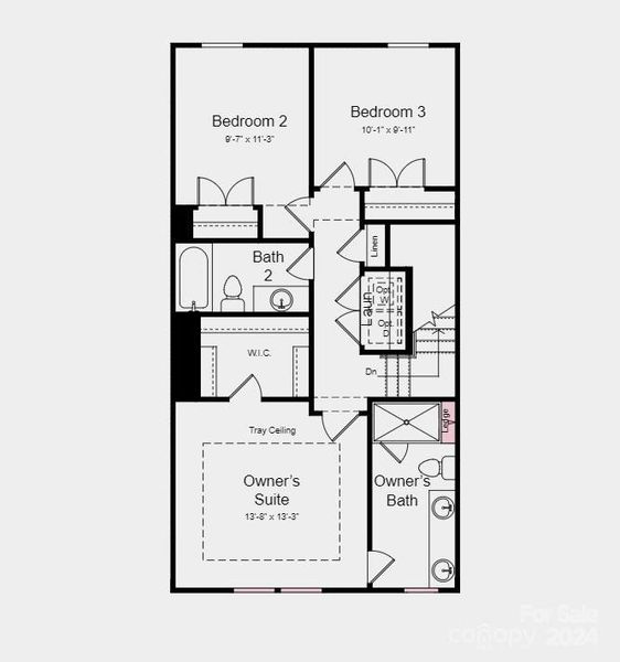 Floor Plan - Structural options added include:Full bathroom on ground floor, fireplace, gourmet kitchen, and ledge in primary shower.