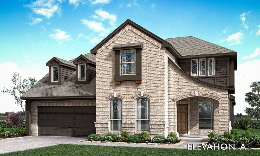 Magnolia II Elevation A. New Home in Godley, TX