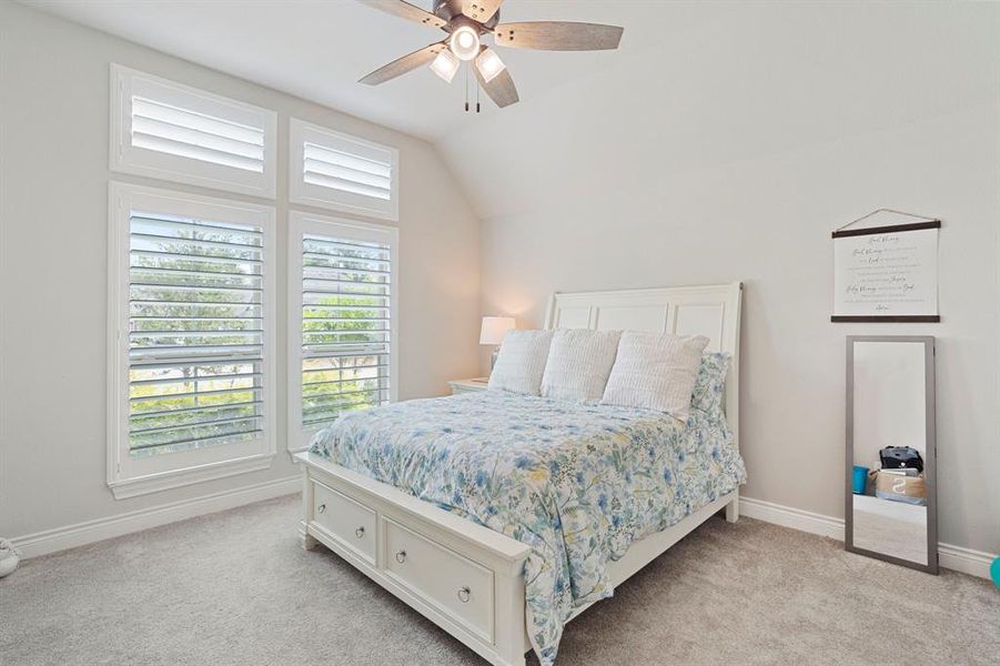 Generously sized secondary bedroom at the front of the home