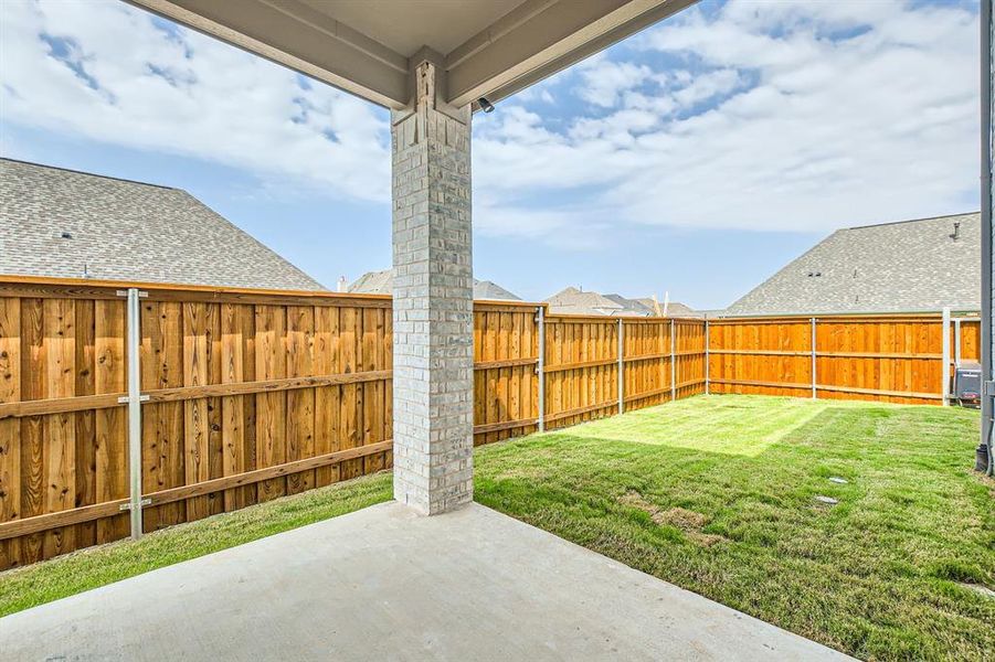 View of yard featuring a patio area