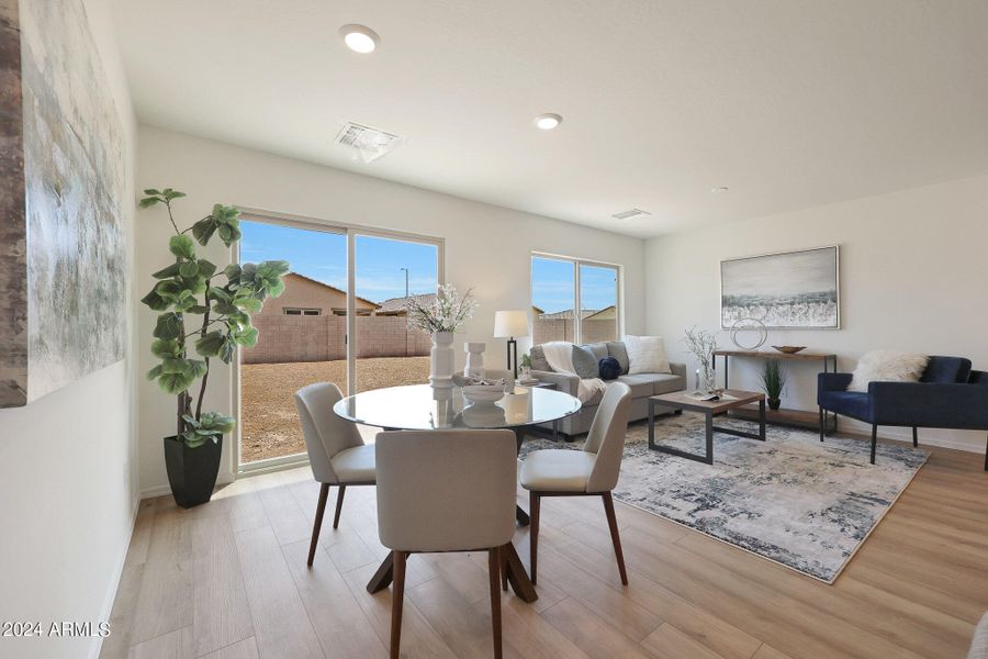 Dining Room and Living Room