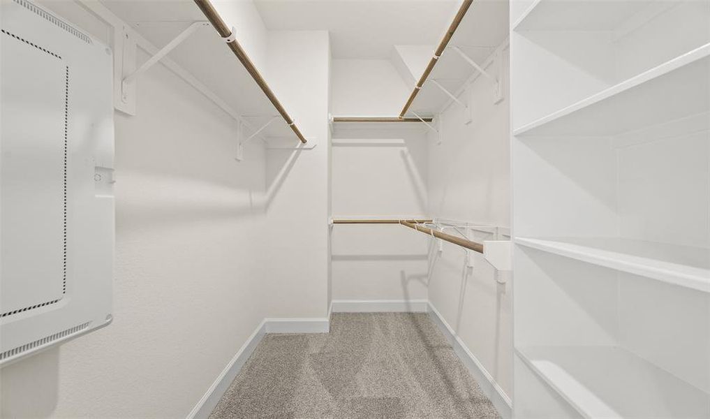 Huge primary walk-in closet