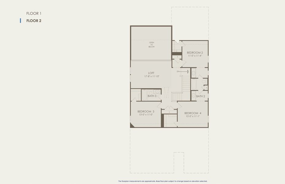 Woodland Floor Plan, Quick Move-In Home, Floor 2