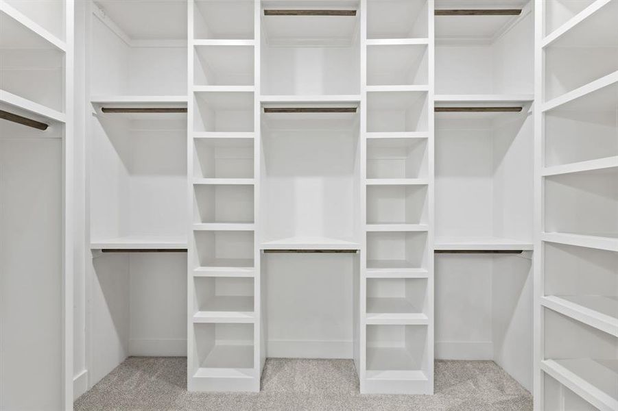 Spacious master closet