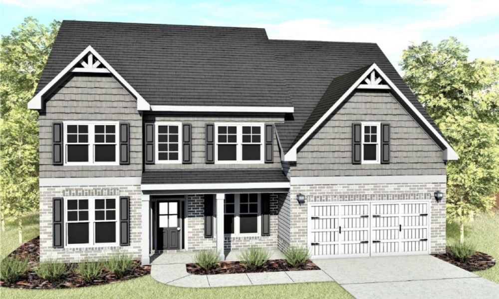 New construction Single-Family house Hamilton, 100 Osier Drive, Mcdonough, GA 30252 - photo