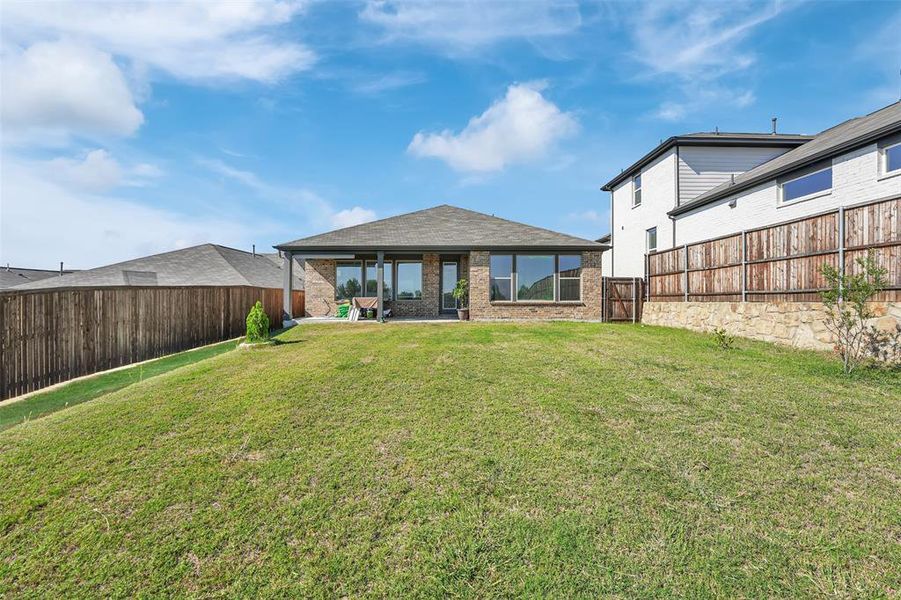 View of yard with a patio