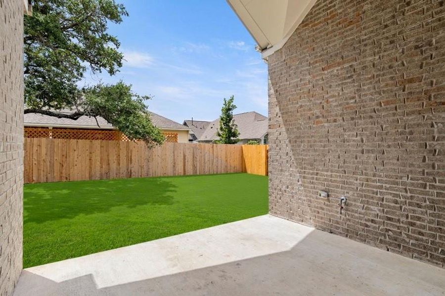 Large covered Patio