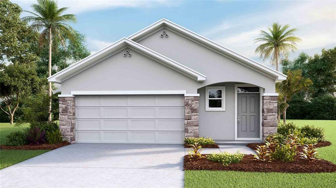 New construction Single-Family house 7359 Broad River Avenue, Land O' Lakes, FL 34638 Allex II- photo