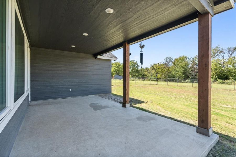 View of back patio