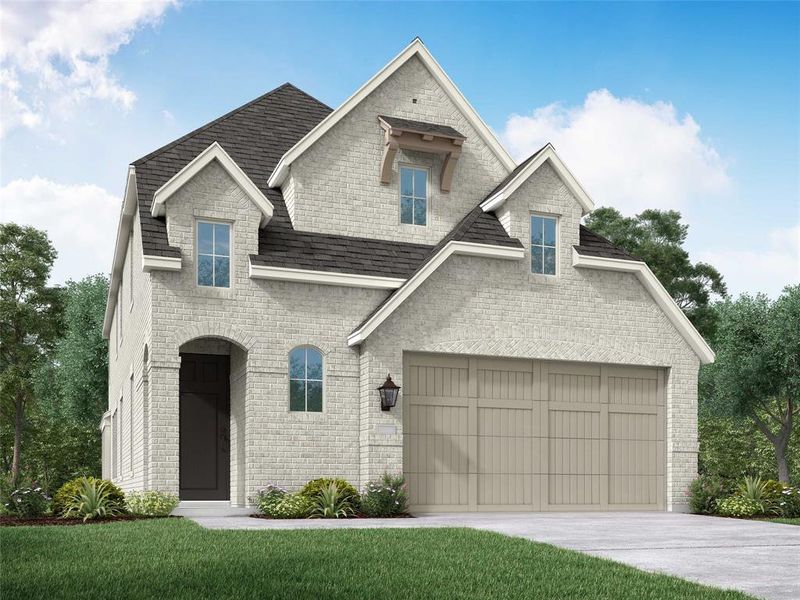 New construction Single-Family house 1624 Whispering Meadow Drive, Van Alstyne, TX 75495 Ellington Plan- photo