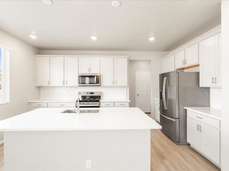 The Berthoud floorplan interior image taken at a Meritage Homes community in Northern, Colorado.