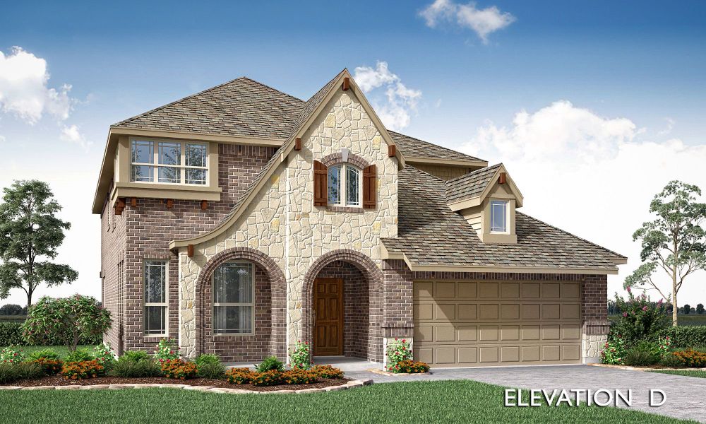Elevation D. Dewberry II New Home in Melissa, TX
