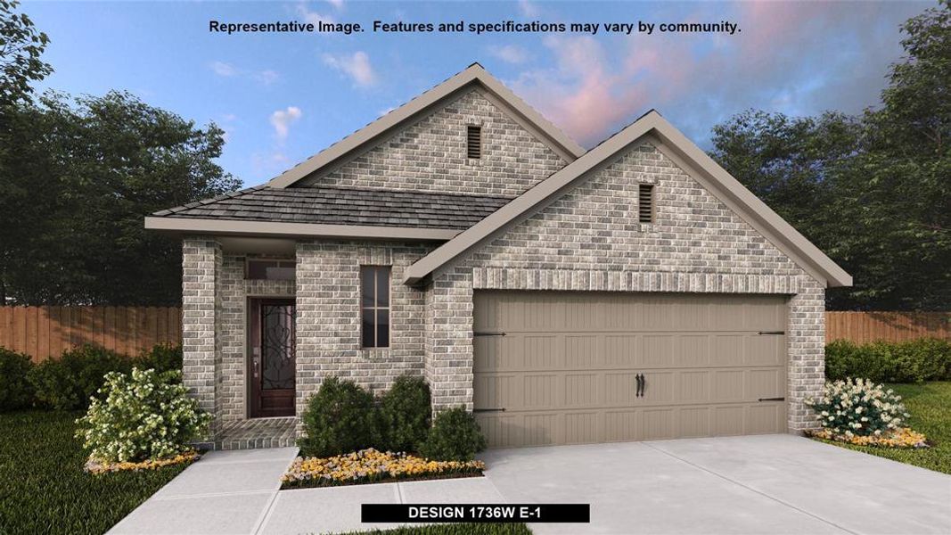 New construction Single-Family house Design 1736W, 16427 Verbena Glen Drive, Hockley, TX 77447 - photo
