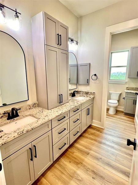 Guest bathroom #2 with dual vanity