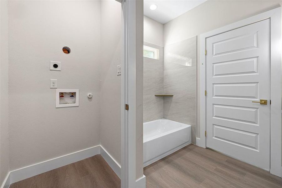 Guest bathroom and utility room