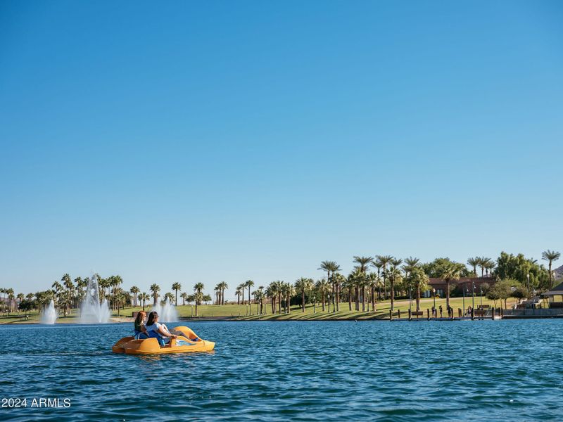 Paddleboat on Lake