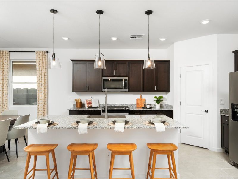 Kitchen in the Leslie Floorplan at Rancho Mirage