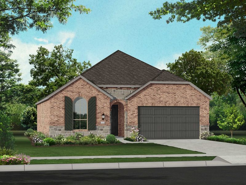 New construction Single-Family house Ashwood Plan, 1414 Fieldstone Drive, Midlothian, TX 76065 - photo