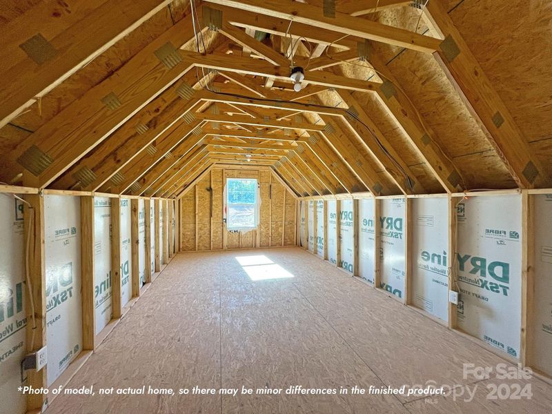 Walk-in Attic for Storage or Future Expansion (finishing room not included in base price)