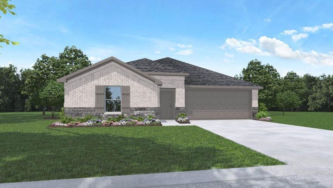 New construction Single-Family house 14364 Cloudy Lane, Splendora, TX 77372 Plan X40F- photo